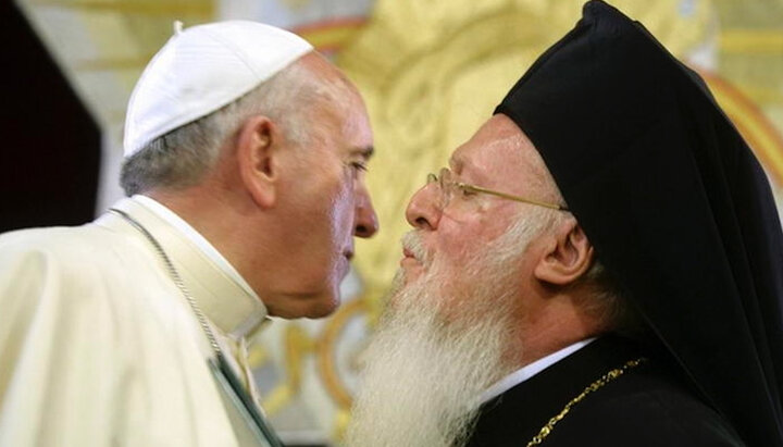 Πάπας Φραγκίσκος και Πατριάρχης Βαρθολομαίος. Φωτογραφία: fraza.com