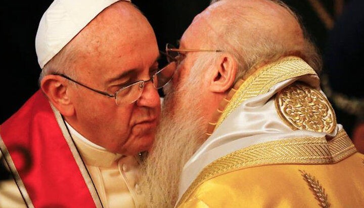 Папа римский Франциск и патриарх Варфоломей. Фото: dw.com