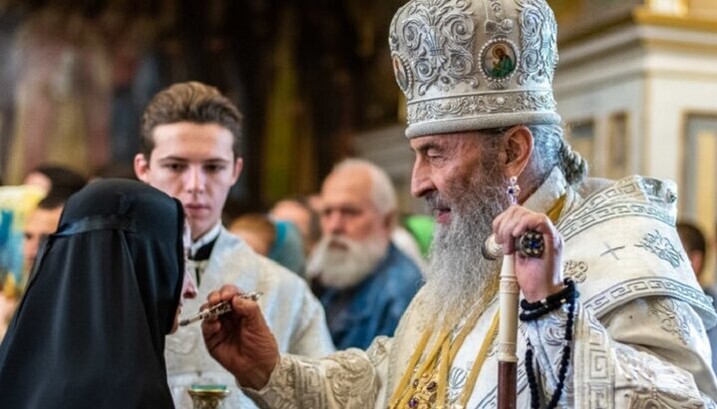 Блаженніший Митрополит Онуфрій у Києво-Печерській лаврі. Фото: news.church.ua
