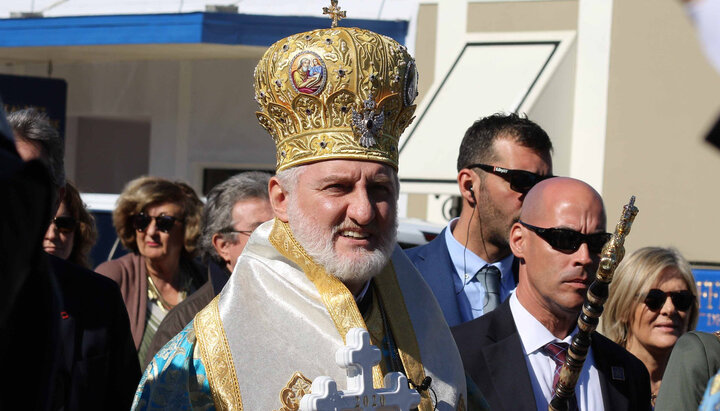 Arhiepiscopul Elpidofor.Imagine: facebook.com/kyriakos.caros