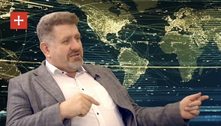 Political expert Konstantin Bondarenko. Photo: screenshot of video from the First Cossack youtube channel