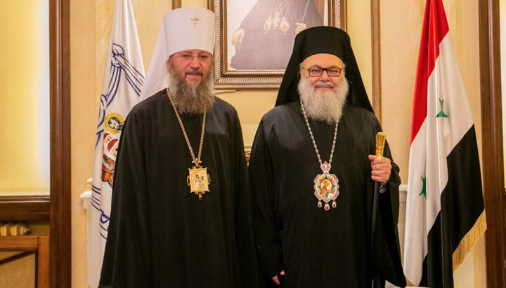 Mitropolitul Antonie și Patriarhul Ioan al X–lea. Imagine: facebook.com/MitropolitAntoniy