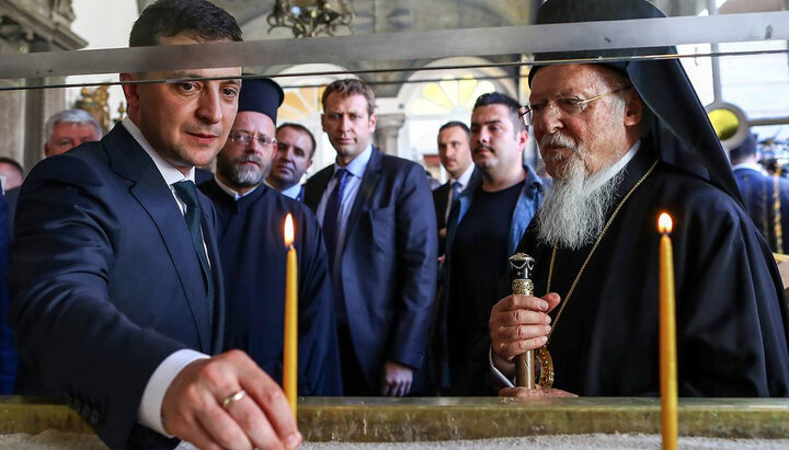 Vladimir Zelensky and Patriarch Bartholomew. Photo: tass.ru