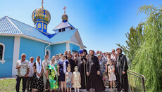 В Изюмской епархии освятили храм в честь Успения Пресвятой Богородицы