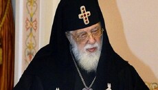 Georgian Patriarch congratulates His Beatitude Onuphry on the namesake day
