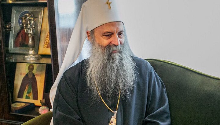 Πατριάρχης της Σερβικής Ορθόδοξης Εκκλησίας Πορφύριος (Πέριτς). Φωτογραφία: vzcz.church.ua