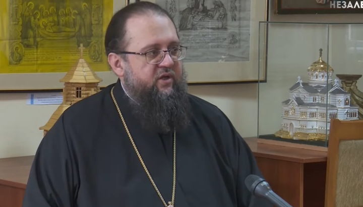Єпископ Білогородський Сильвестр. Фото: скріншот/YouTube/Перший Незалежний