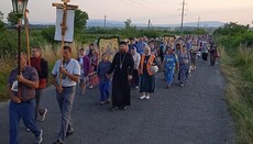 В Мукачевской епархии прошел крестный ход к Домбокскому женскому монастырю