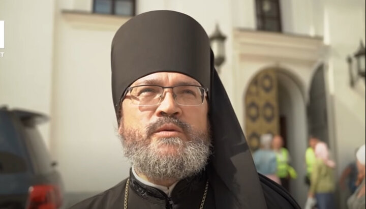 Archimandrite Arkady (Senchukovsky), secretary of the Vinnytsia Eparchy of the UOC. Photo: screenshot of Anatoly Shariy's YouTube channel