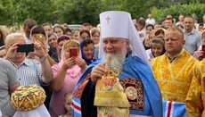 Мукачевский архиерей возглавил празднование 30-летия храма УПЦ в Иршаве