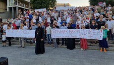 Odessa Eparchy of UOC joins a flash mob against Pat. Bartholomew's arrival