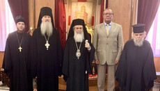 Патриарх Феофил встретился с послом РФ в Израиле