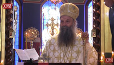 Сербский Патриарх поздравил Блаженнейшего Онуфрия с годовщиной интронизации