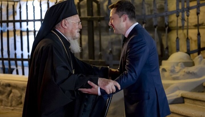 Πατριάρχης Κωνσταντινουπόλεως Βαρθολομαίος και Πρόεδρος της Ουκρανίας Βλαντίμιρ Ζελένσκι. Φωτογραφία: president.gov.ua