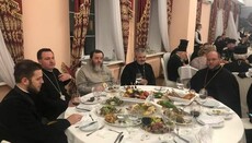 Fish or meat? Lenten meal of OCU chiefs and Fanar head discussed on the Web