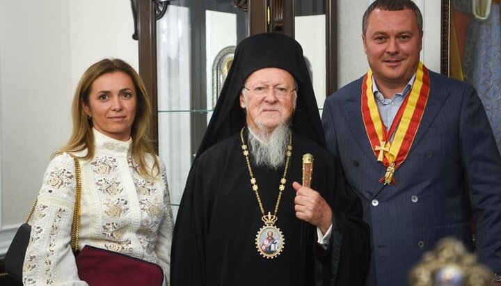 Πατριάρχης Βαρθολομαίος και Αντρέι Ματσόλα. Φωτογραφία: facebook.com/MatsolaAndriy