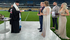 Стадион так стадион: Драбинко провел «венчание» на НСК «Олимпийский»