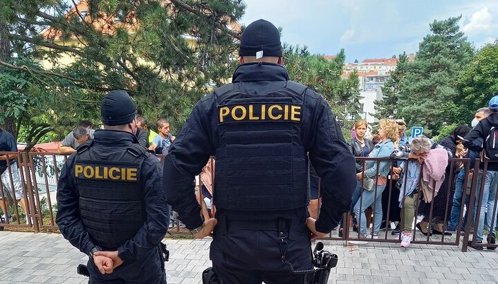 The police intervened in the conflict over the change of the church's rector in Brno. Photo: pravoslavbrno.cz
