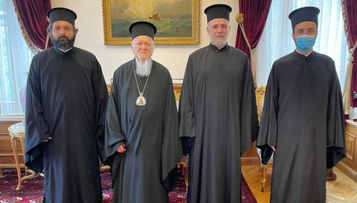 Представники Грузинської Церкви на зустрічі з главою Фанару. Фото: orthodoxtimes.com