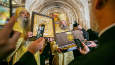 Делегация УПЦ поздравила Митрополита Иоанникия с интронизацией