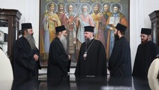 Serghei Dumenko s-a întâlnit cu călugării din  Pantocrator și Xenofont