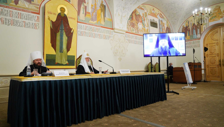 Speech by Bishop Sylvester of Belogorodka. Photo: patriarchia.ru