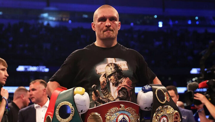 Oleksands Usyk after defeating Joshua. Photo: The Observer