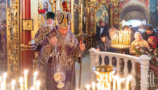 Предстоятель возглавил торжество в Крестовоздвиженском храме киевской Лавры