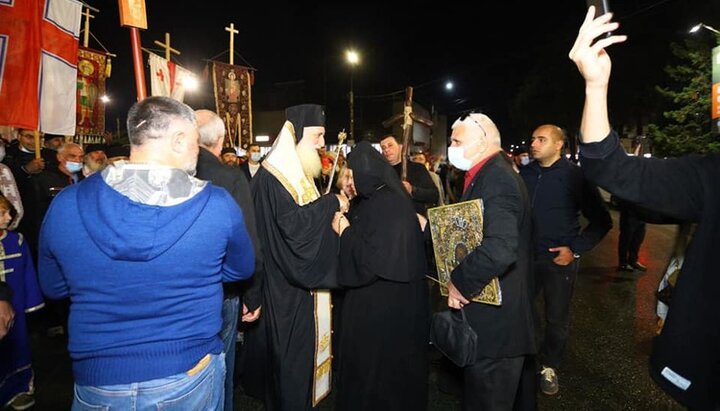 Întâlnirea credincioșilor Bisericii Ortodoxe Ucrainene la Zugdidi, Georgia. Imagine: pagina de Facebook a eparhiei Zugdidi
