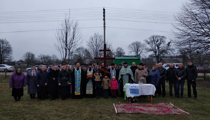 Громада УПЦ в Голядині. Фото: facebook.com/Олександр Черевко