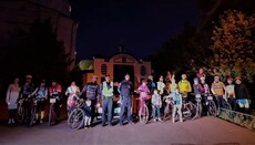 Велопаломники УПЦ посетили Крестовоздвиженский монастырь г. Полтавы