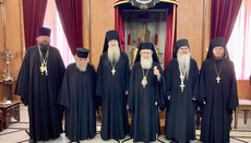 Патріарх Філарет зустрівся з головою Руської духовної місії в Єрусалимі