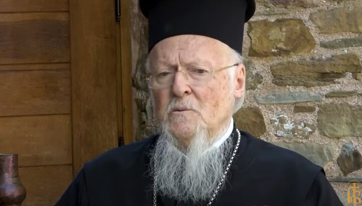 Patriarhul Bartolomeu. Imagine: screenshot de pe canalul YouTube al mănăstirii Bigor