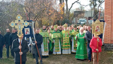 В Овруцькій єпархії УПЦ освятили новий храм на честь Різдва Богородиці