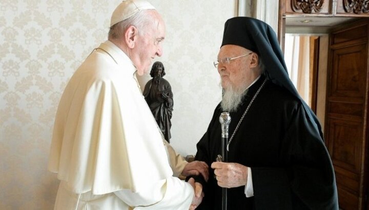 Papa Francisc și patriarhul Bartolomeu. Foto: vaticannews.va