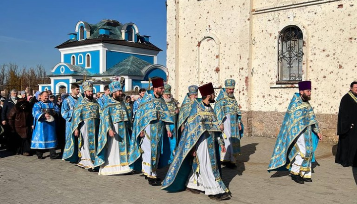 Хресний хід в Іверському монастирі Донецька. Фото: donetsk.church.ua