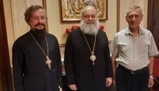 Patriarch John X of Antioch meets with a representative of the ROC Primate