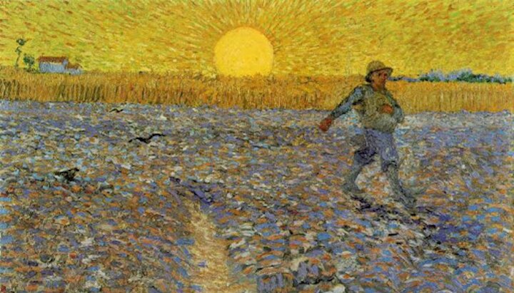 Вінсент ван Гог «Сіяч на заході сонця», фрагмент. Фото: із відкритих джерел
