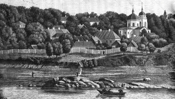 Дореволюционная гравюра с изображением Преображенского монастыря. Фото: из открытых источников