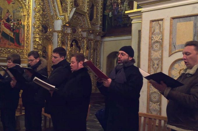 В Киево-Печерской Лавре записывают новый диск песнопений Пасхальной заутрени