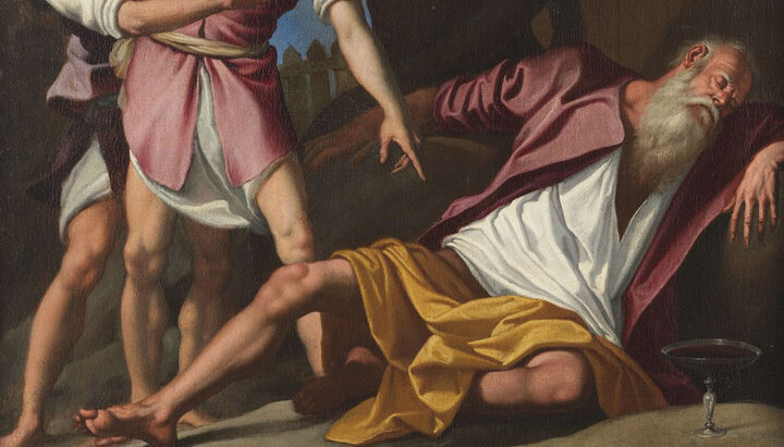 Хам смеется над своим отцом Ноем. Фото: фрагмент картины Jacopo Da Empoli 