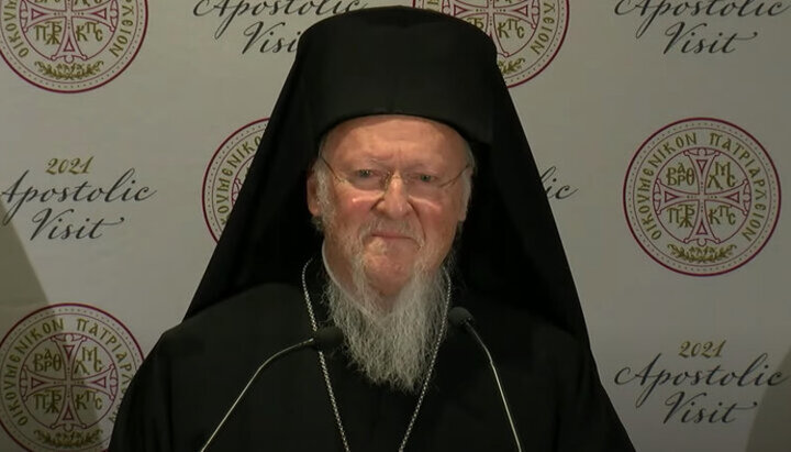 Patriarch Bartholomew. Photo: screenshot from the YouTube channel Greek Orthodox Church