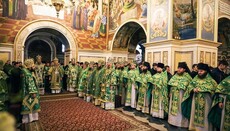 Предстоятель очолив святкування Собору святих КДА в київській Лаврі