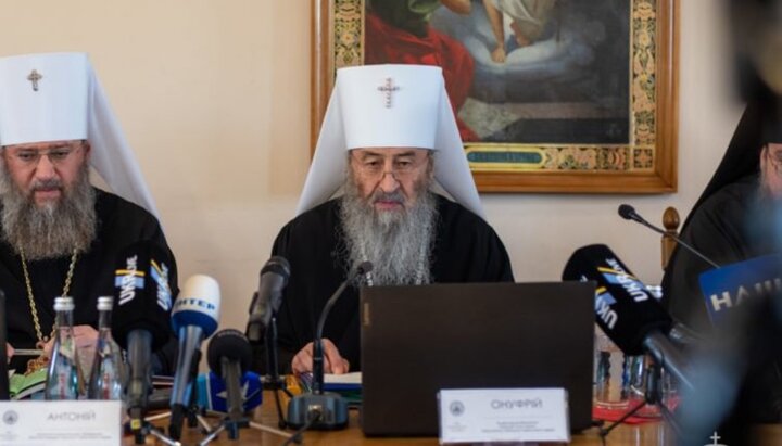 Primate of the Ukrainian Orthodox Church at a theological forum in Kyiv. Photo: news.church.ua
