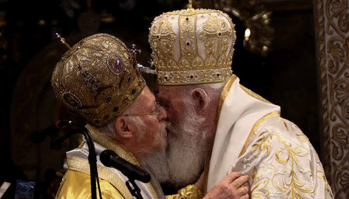 Patriarch Bartholomew and Archbishop Ieronymos, Athens. Photo: orthodoxtimes.com