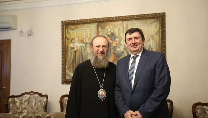 Metropolitan Anthony and Aca Jovanovic. Photo: vzcz.church.ua