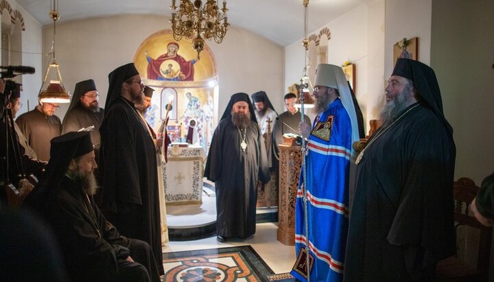 The UOC Chancellor at the feast of the John Chrysostom Monastery in North Macedonia. Photo: facebook.com/MitropolitAntoniy