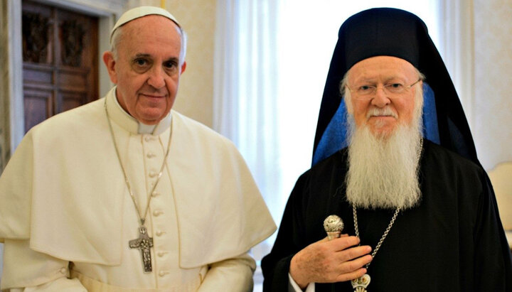 Папа римский и патриарх Варфоломей. Фото: vaticannews.va