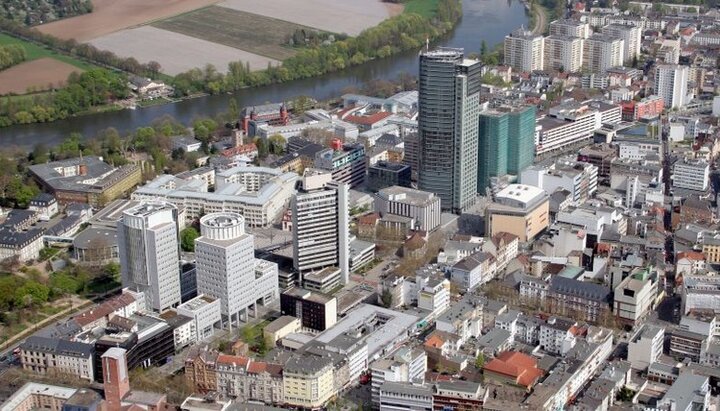 Панорама города Оффенбах, Германия. Фото: ianed.ru