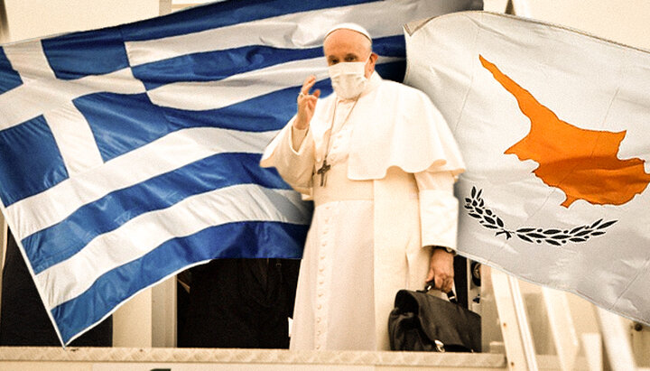 Papa a vizitat Grecia ortodoxă pentru a doua oară în cinci ani. Foto: UJO